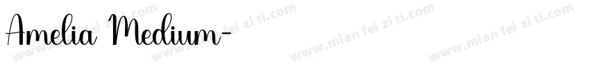 Amelia Medium字体转换
